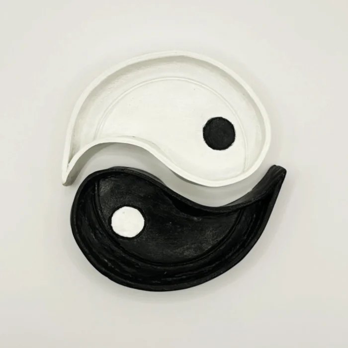 Tavă Yin & Yang lucrată manual