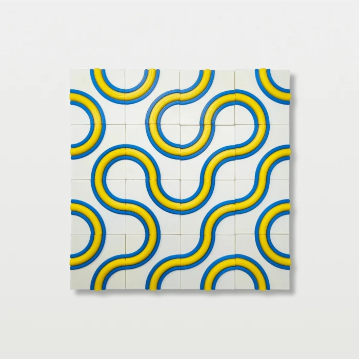A Set of magnets Tessellation Art-3 colors